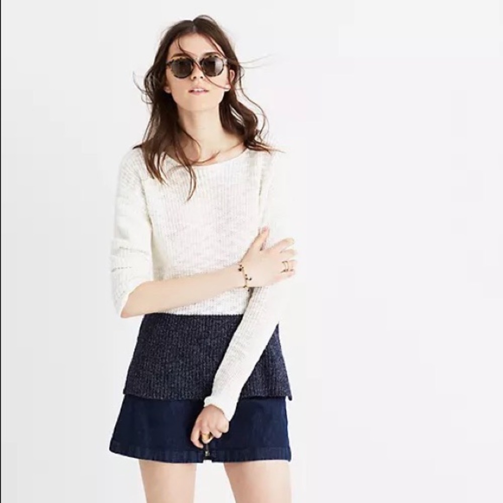madewell // eastbank colorblock sweater